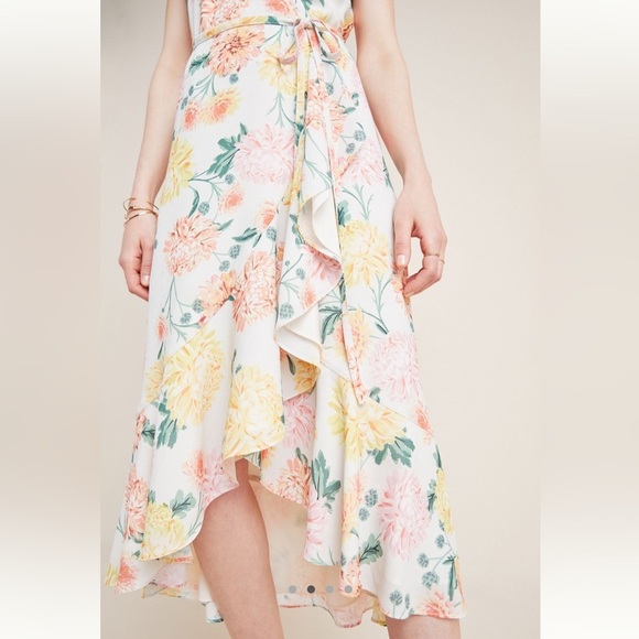 Yumi Kim Weekender Ivory Santorini Hydrangea Wrap Dress - Small - Picture 2 of 10